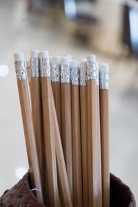 Close-up of pencils