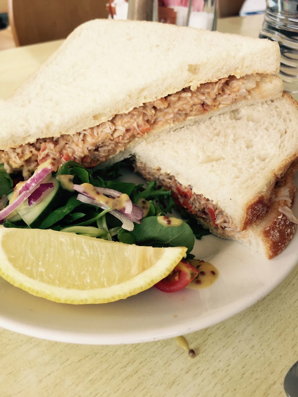 CLOSE-UP OF SERVED FOOD