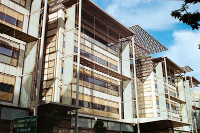 Low angle view of buildings against sky