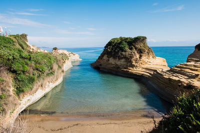 Scenic view of sea against sky