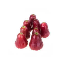 Close-up of strawberry against white background