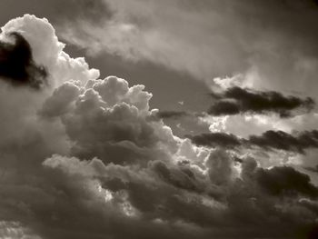 Low angle view of clouds in sky