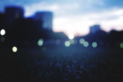 Full frame shot of illuminated lights