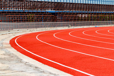 View of an empty stadium