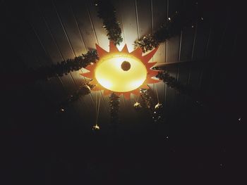 Low angle view of lamp post