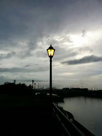 Reflection of cloudy sky on water