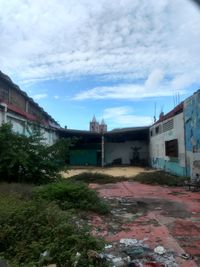 Houses against sky