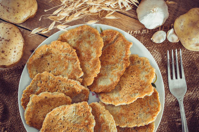 National belarusian dish - potato pancakes draniki