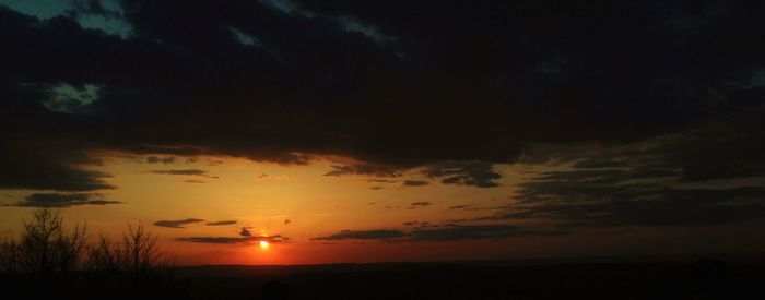 Scenic view of sunset sky