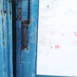 Close-up of wooden door