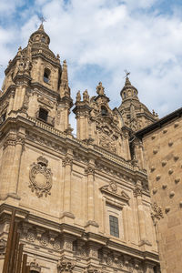 Low angle view of historic building against sky