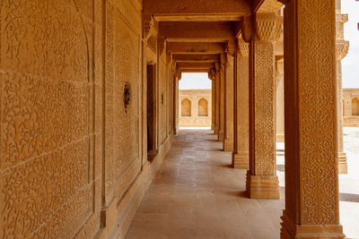 Corridor of historic building