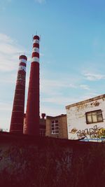 Low angle view of historic building against sky