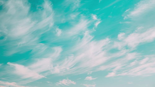 Low angle view of clouds in sky