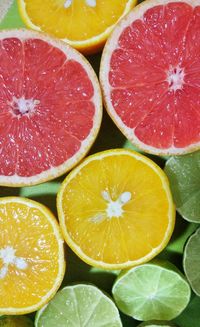 Full frame shot of orange slices