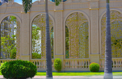 Entrance of historic building