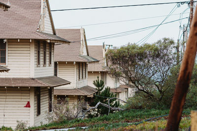 View of houses against sky