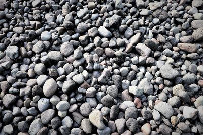 Full frame shot of pebbles