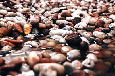 Full frame shot of stones