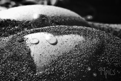 Close-up of water on sand