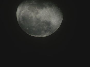 Low angle view of moon in sky