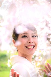 Portrait of a smiling young woman