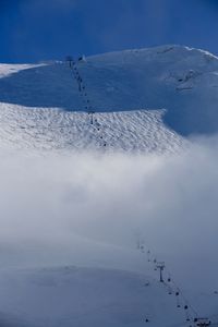 Scenic view of snow covered landscape