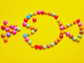 Close-up of multi colored candies