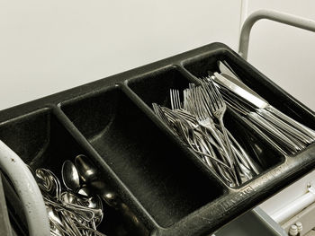 Close-up of antique typewriter