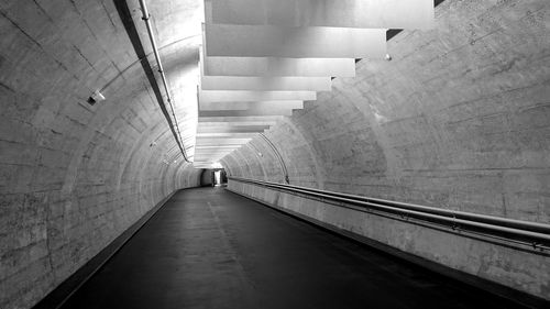 Empty subway tunnel