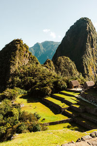 Scenic view of landscape against clear sky