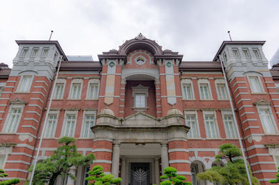 Low angle view of historical building against sky