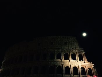 Low angle view of coliseum