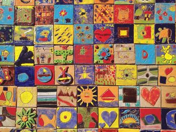 Full frame shot of multi colored pattern