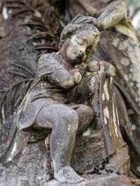 Close-up of old statue