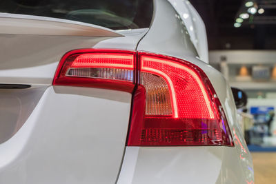 Close-up of red car