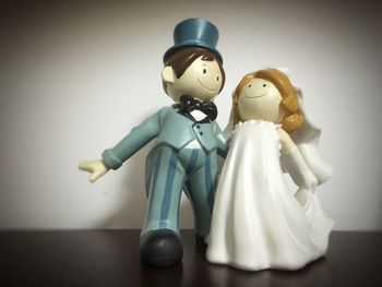 Close-up of stuffed toy on table