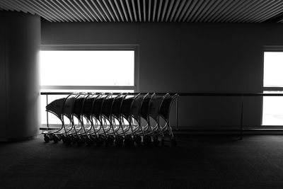 Trolleys at airport