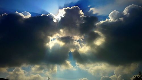 Low angle view of clouds in sky