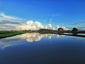 Mirror  reflection from north of malaysia