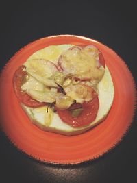 Close-up of dessert served in plate