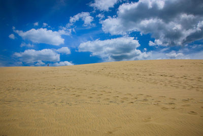 Scenic view of desert against sky