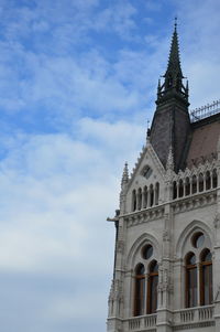 Low angle view of church against sky