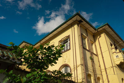Low angle view of building against sky