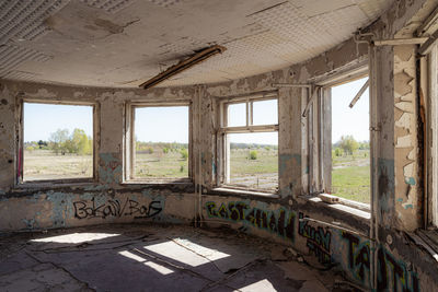 View of abandoned building