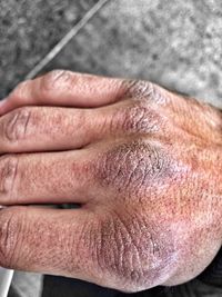 Close-up of human hand