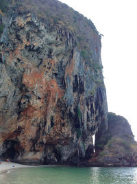 Scenic view of sea and mountains