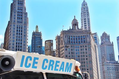 Low angle view of skyscrapers