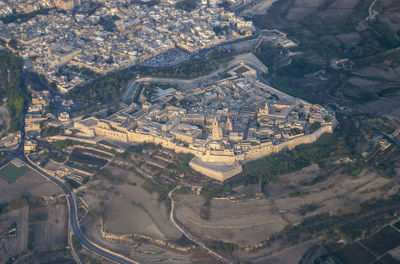 High angle view of cityscape