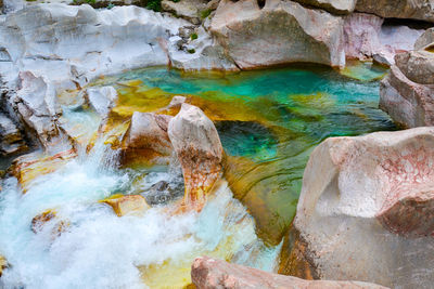 Rocks in water